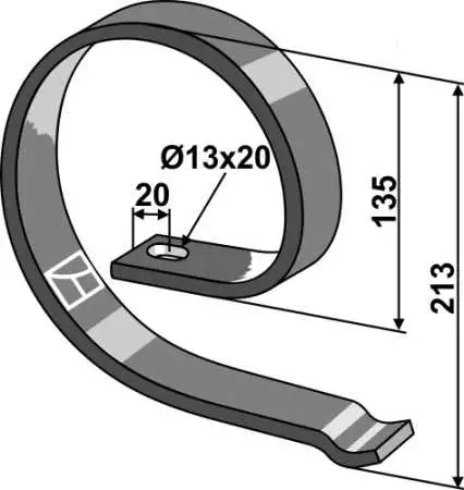 Verstärkungsfeder 40x10