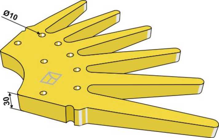 Fingersternsegment Ø700mm - mittelhart