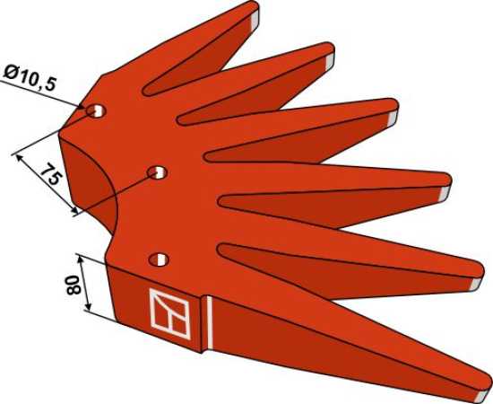 Fingersternsegment Ø700mm - hart