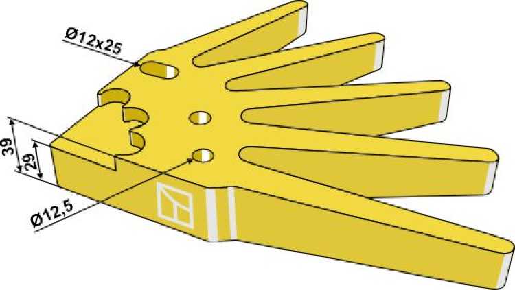 Fingersternsegment Ø535mm - mittelhart