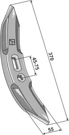Grubberschar 370mm
