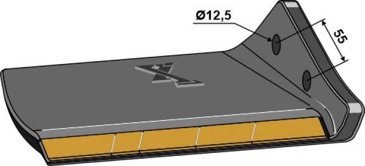 Ersatzflügel - Hartmetall - rechts