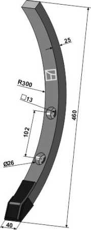 Schmalschar Delta Flex Hartmetallbeschichtet