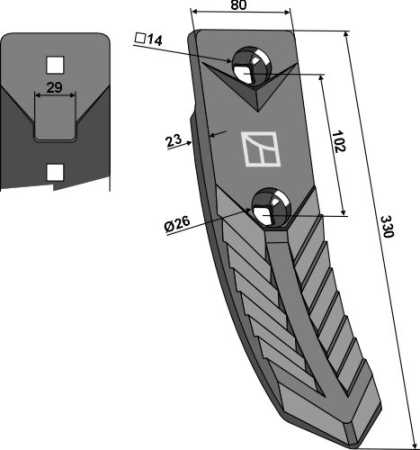 Scharspitze - Delta Flex - Geschmiedet