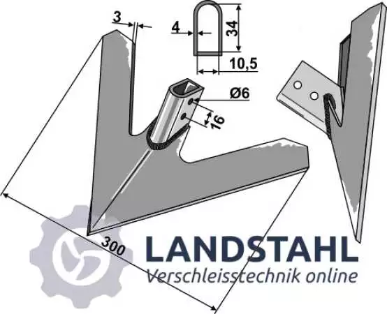 Gänsefussschar - 300 mm