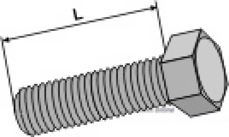 Sechskantschraube M10 ohne Mutter