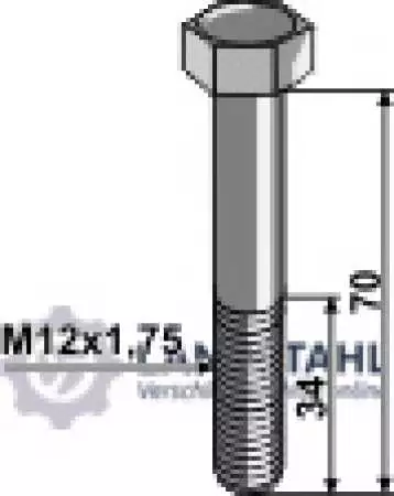 Abscherschraube M12 ohne Mutter
