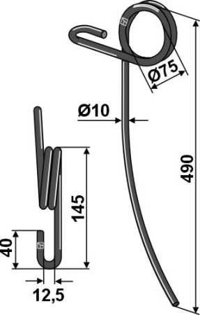 Striegelzinken Ø10mm