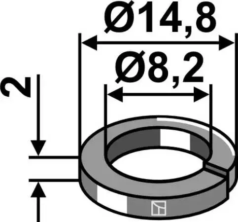 Federring - D14,8x2xD8,2