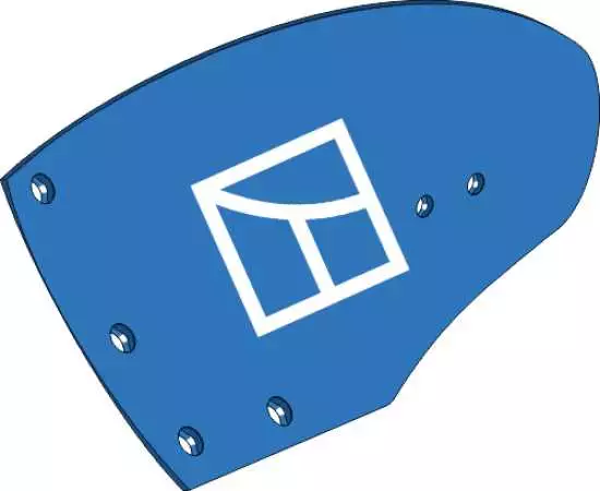 Streichblech-Hinterteil HW245L - links