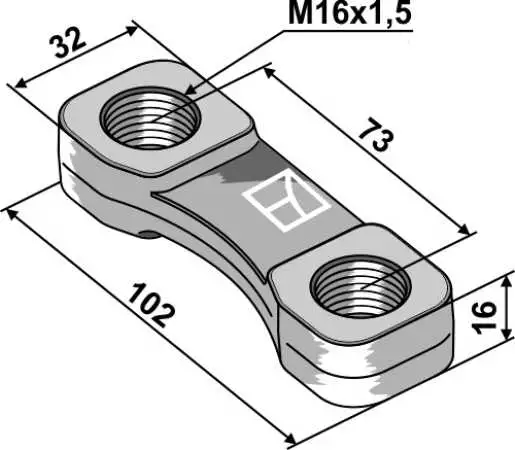 Bügelmutter - M16x1,5