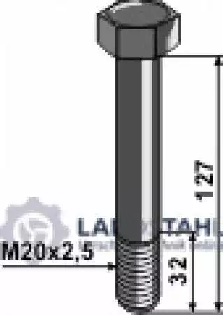 Schraube M20x2,5x127 - 10.9