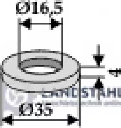 Scheibe D35x4xD16,5