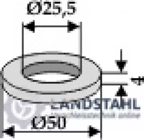 Scheibe D50x4xD25,5