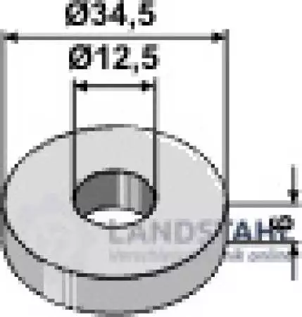Scheibe D34,5x6xD12,5