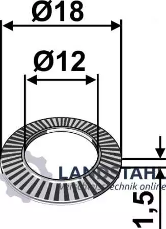 Scheibe – D18x1,5xD12