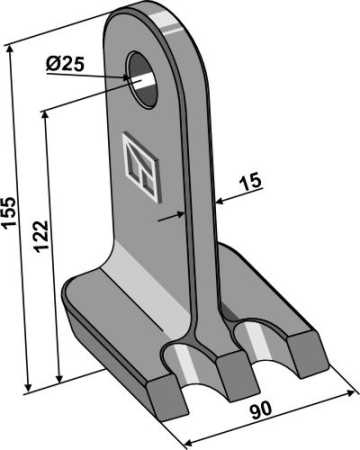 Hammerschlegel 155x90mm