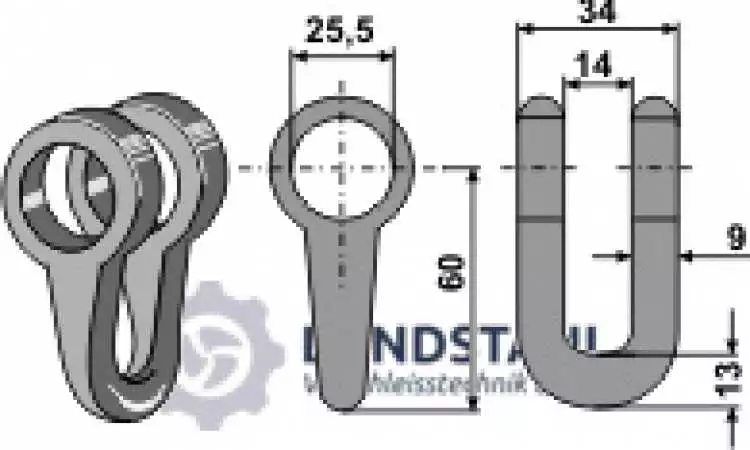 Schäkel – D25,5