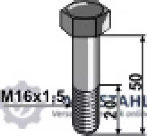Schraube M16x1,5 x 50 - 10.9