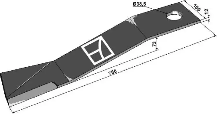 Messer 760mm - links