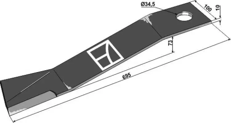Messer 695mm
