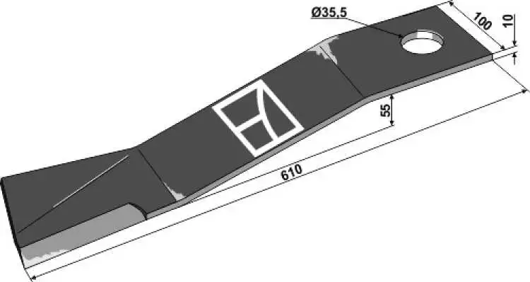 Messer 610mm