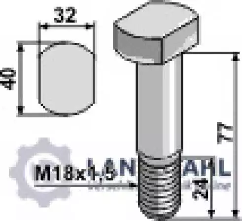 Schraube M18x1,5 - 10.9
