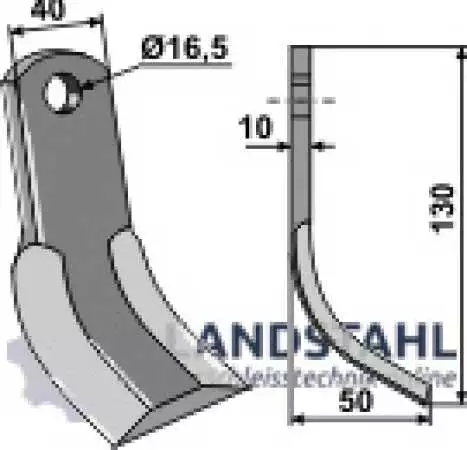 Y-Messer 135x40mm