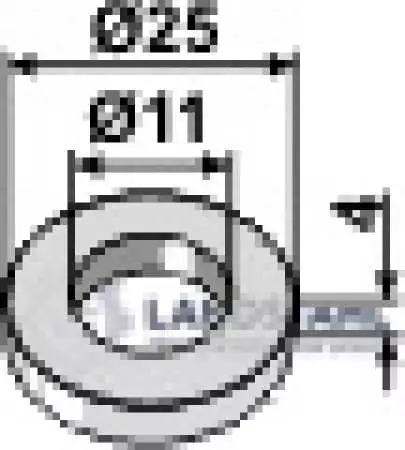 Scheibe D25x4xD11