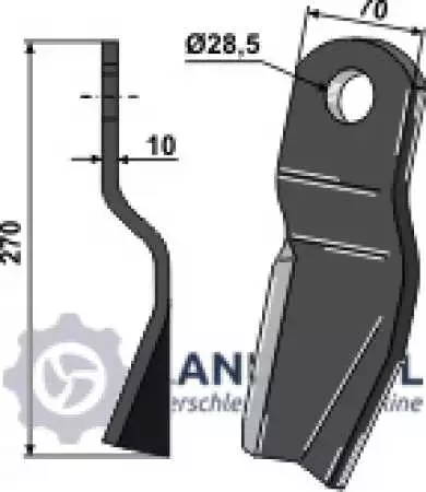 Schlegel 270x70mm - rechts