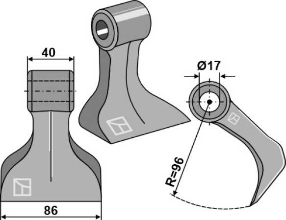 Hammerschlegel 86x40mm