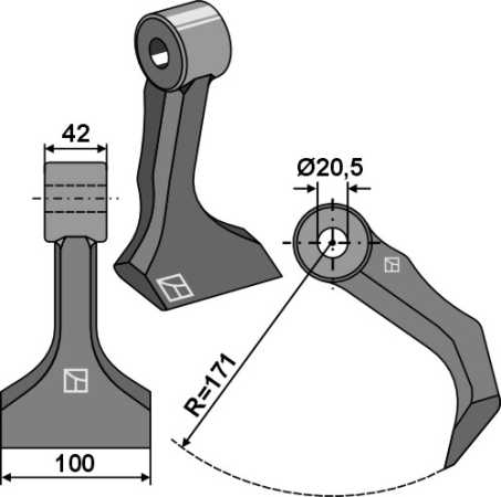 Hammerschlegel 100x42mm