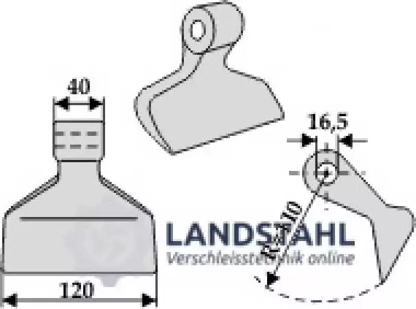 Hammerschlegel 120x40mm