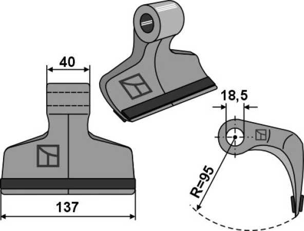 Hammerschlegel 137x40mm - PTA