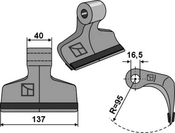 Hammerschlegel 137x40mm - PTA