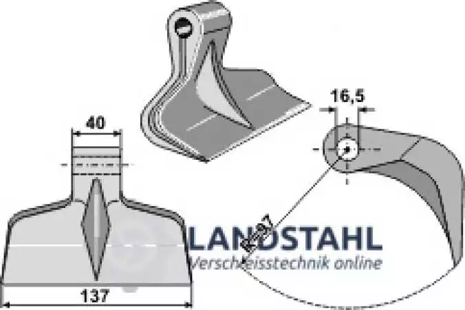 Hammerschlegel 137x40mm