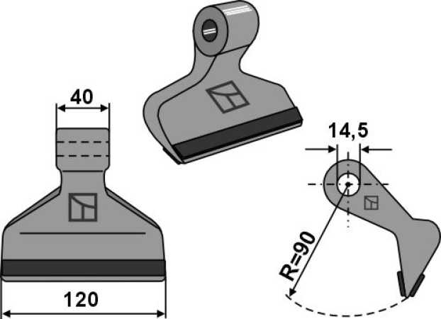 Hammerschlegel 120x40mm - PTA