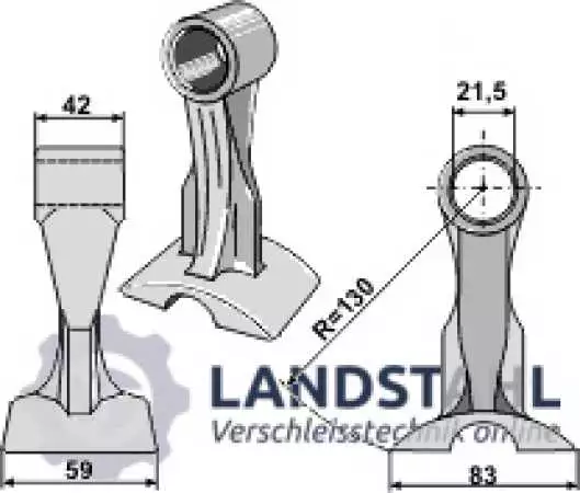 Hammerschlegel 59x42mm