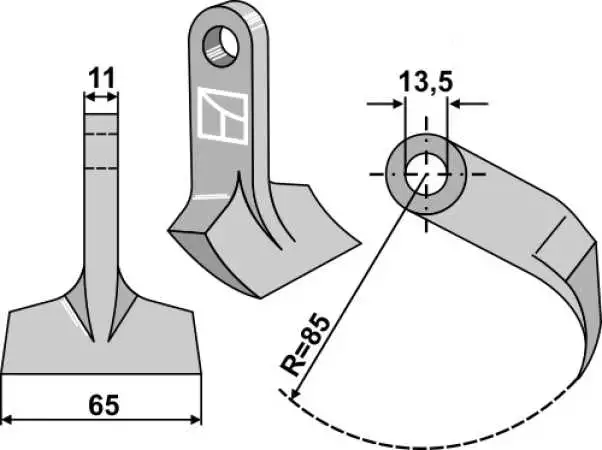 Hammerschlegel 65x11mm
