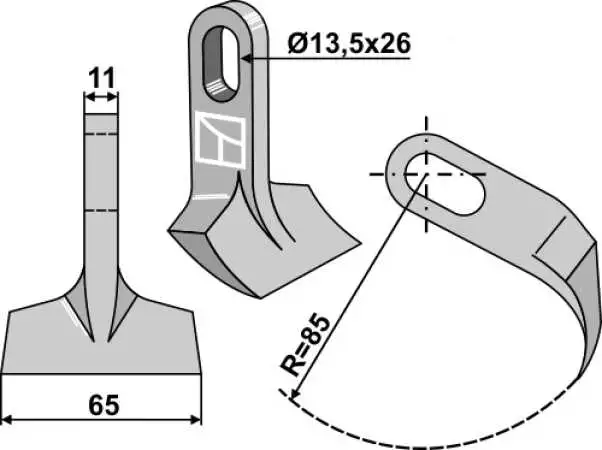 Hammerschlegel 65x11mm