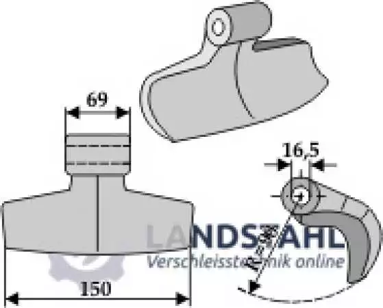 Hammerschlegel 150x69mm