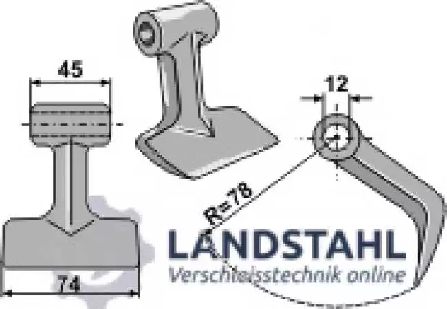 Hammerschlegel 74x45mm