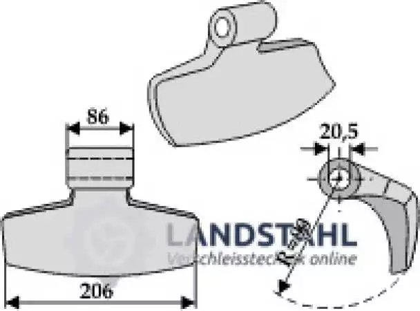 Hammerschlegel 206x86mm