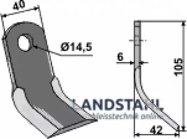 Y-Messer für Rapid/Zappator