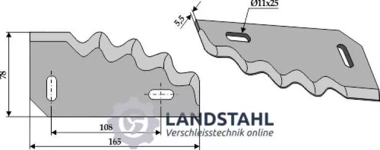 Futtermischwagenmesser, rechts