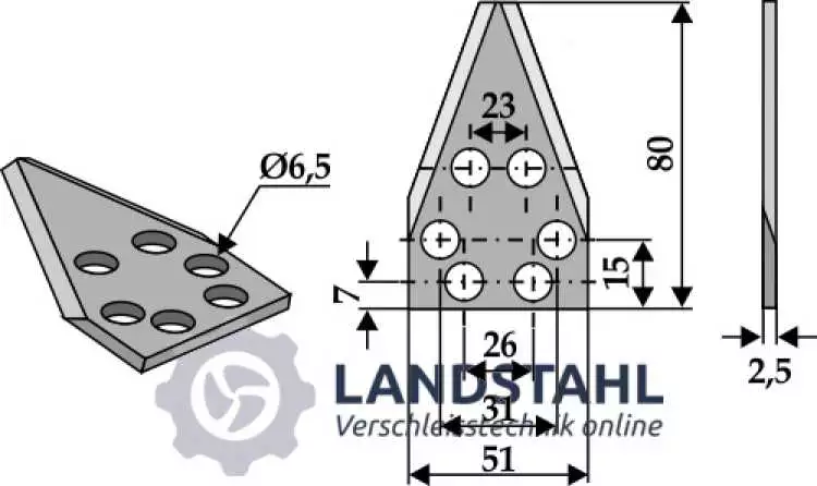 Futtermischwagenmesser