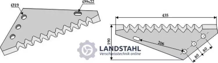 Futtermischwagenmesser