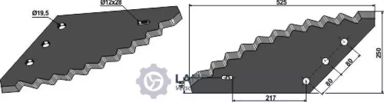 Futtermischwagenmesser