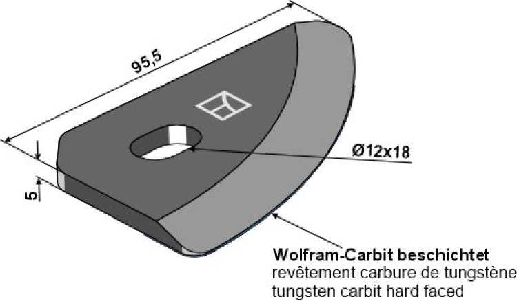 Futtermischmesser f. SGARIBOLDI (beschichtet)