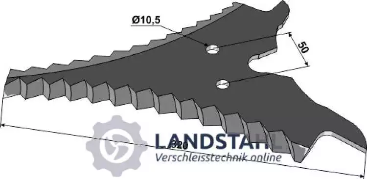 Ladewagenmesser 320mm